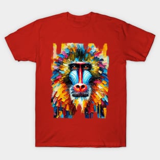 Abstract Mandrill T-Shirt